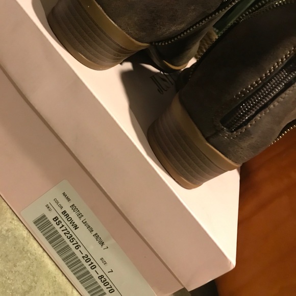 Just Fab Laurette Brown Booties with Side Zipper Size 7 - Never Worn - Picture 4 of 4